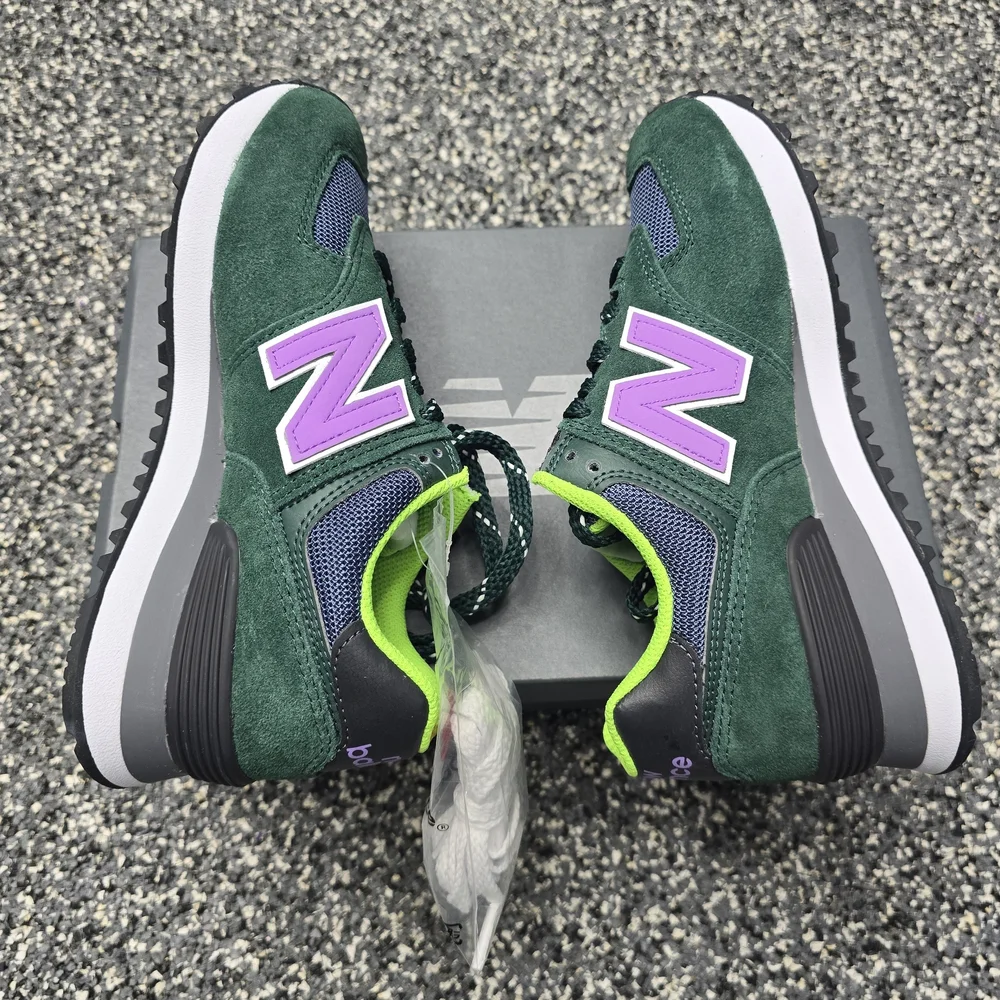 New Balance Green and Purple Sneakers - Picture 5 of 7